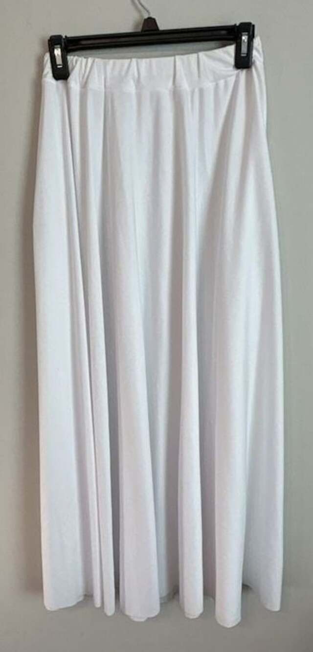 Terry Maxi Skirt White